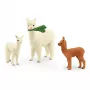 schleich WILD LIFE Alpaka-Set, Wald, Wilde Tiere / Abenteuerspielzeug, 3 Jahr(e), Braun, Weiß