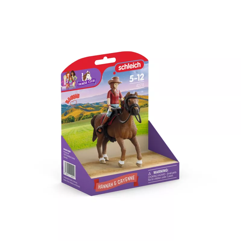 schleich HORSE CLUB Hannah & Cayenne, 5 Jahre, Pferde, Mehrfarbig