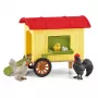 schleich FARM WORLD Mobiler Hühnerstall, Bauernhof, Bauernhof, Bauernhoftiere / Bauernhofspielzeug, 3 Jahr(e), Mehrfarbig