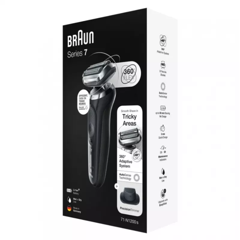 Braun Series 7 71-N1200s Folienrasierer Trimmer Edelstahl