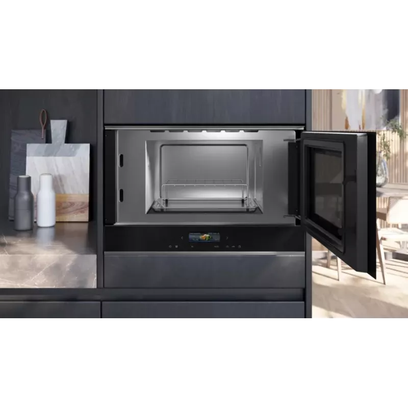 Siemens iQ700 BE732R1B1 Mikrowelle Schwarz Kombi-Mikrowelle Einbau 21 L 900 W