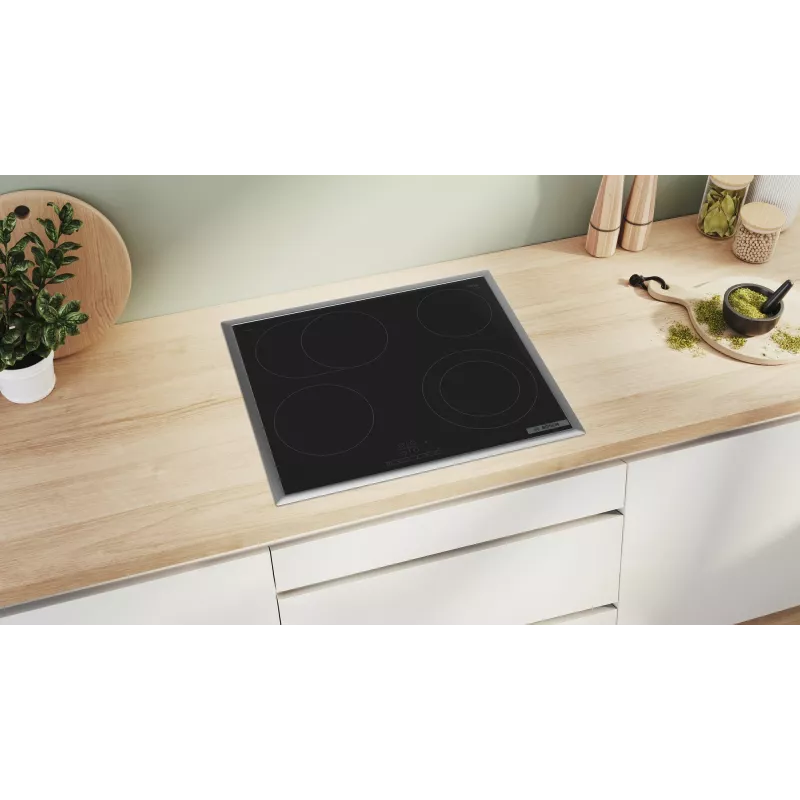 Bosch Serie 4 PKN645BB2E Kochfeld Schwarz Einbau 60 cm Zonen-Induktionskochfeld 4 Zone(n)
