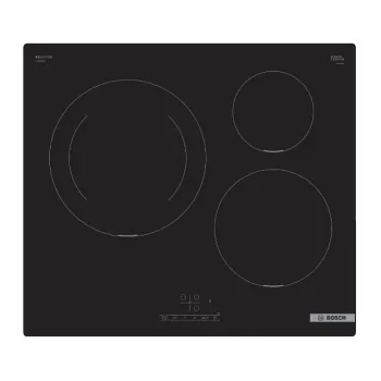 Bosch Serie 4 PUJ611BB5E Kochfeld Schwarz Einbau 60 cm Induktionskochfeld mit Zonen 3 Zone(n)