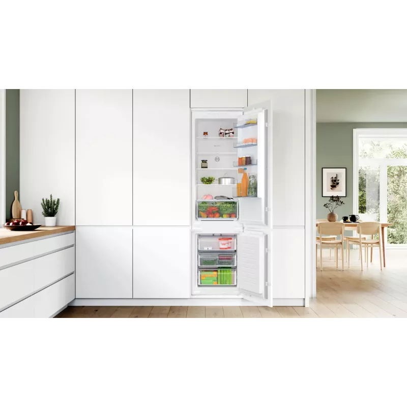 Bosch Serie 2 KIN96NSE0 Kühl-Gefrierkombination Einbau 290 L Weiß