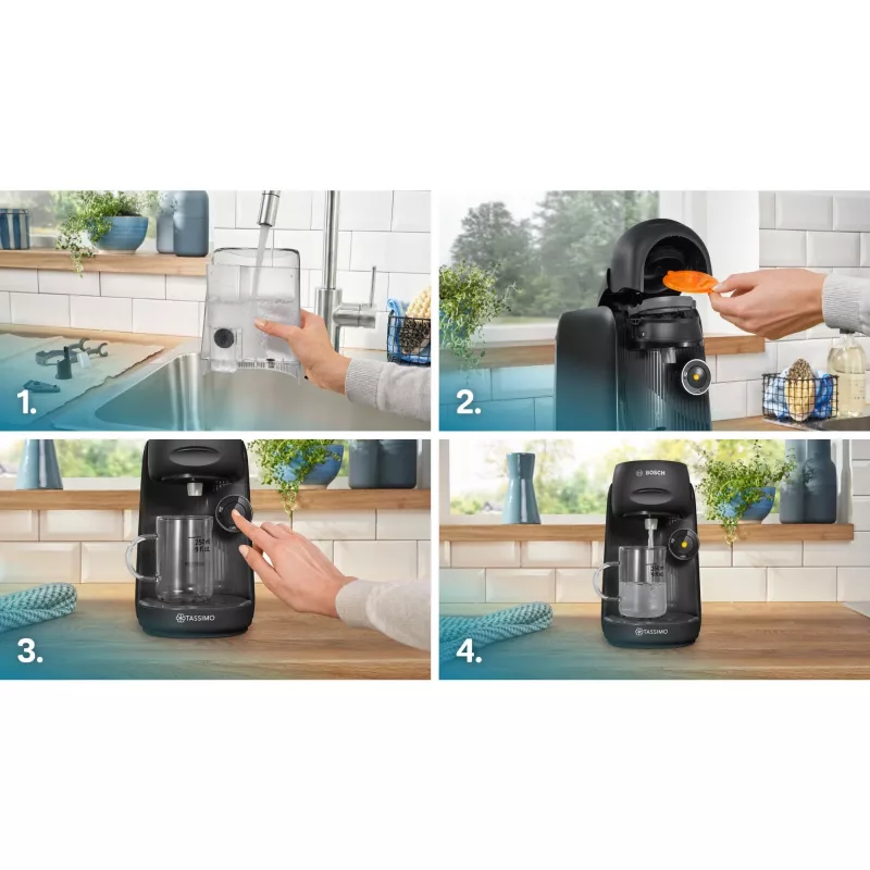 Bosch TAS162E Kaffeemaschine Vollautomat Kapselkaffeemaschine 0,7 l
