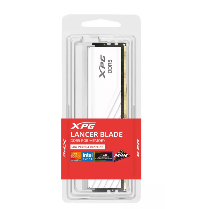ADATA XPG Lancer Blade RGB AX5U6000C3032G-SLABRWH 32GB DDR5-6000 DIMM, weiß