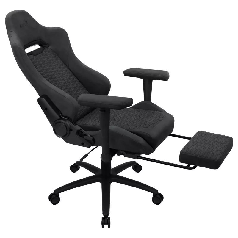 Universal Gaming-Stuhl AEROCOOL ROYALSLATEGR — gepolsterte Sitzfläche, grau, Stahlrahmen, max. Benutzergewicht 150 kg