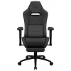 Aerocool ROYALASHBK Premium Ergonomischer Gaming-Stuhl mit Fußstütze Aeroweave-Technologie Schwarz
