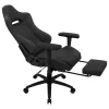 Aerocool ROYALASHBK Premium Ergonomischer Gaming-Stuhl mit Fußstütze Aeroweave-Technologie Schwarz