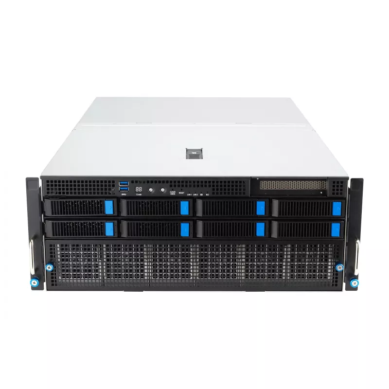 Rackserver ASUS ESC8000A-E12-SKU2 (4U) – unterstützt 2× AMD EPYC 9004, DDR5 bis zu 6 TB, 24 DIMM, 3000W PSU