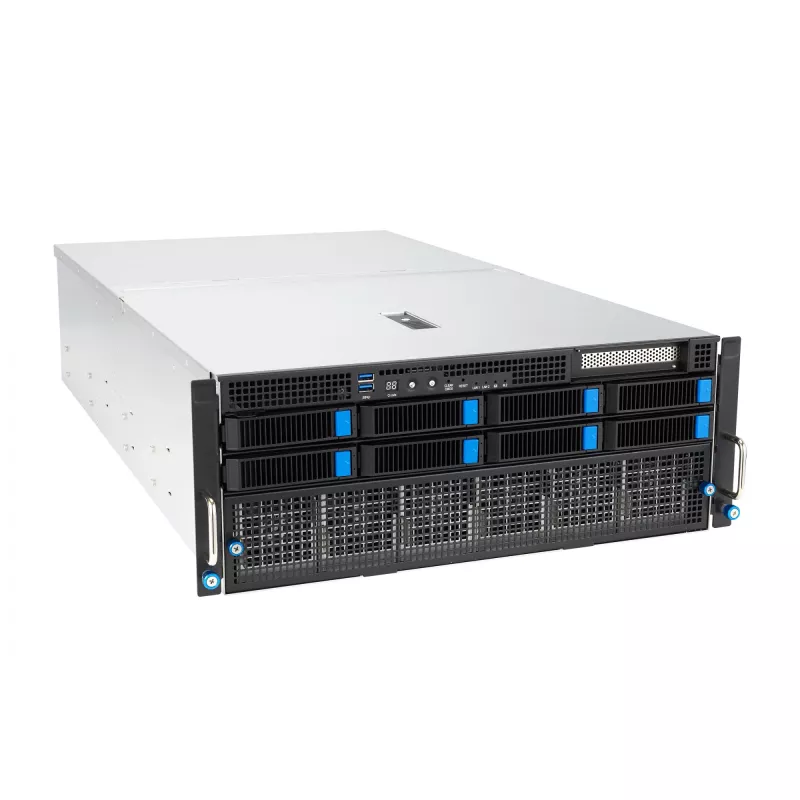 Rackserver ASUS ESC8000A-E12-SKU2 (4U) – unterstützt 2× AMD EPYC 9004, DDR5 bis zu 6 TB, 24 DIMM, 3000W PSU