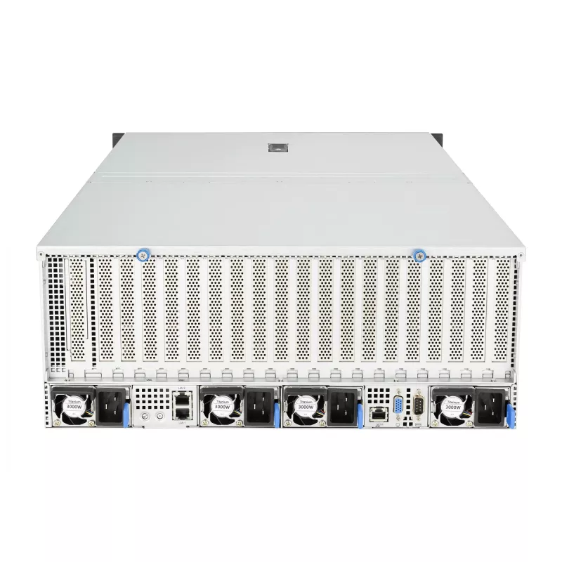 Rackserver ASUS ESC8000A-E12-SKU2 (4U) – unterstützt 2× AMD EPYC 9004, DDR5 bis zu 6 TB, 24 DIMM, 3000W PSU