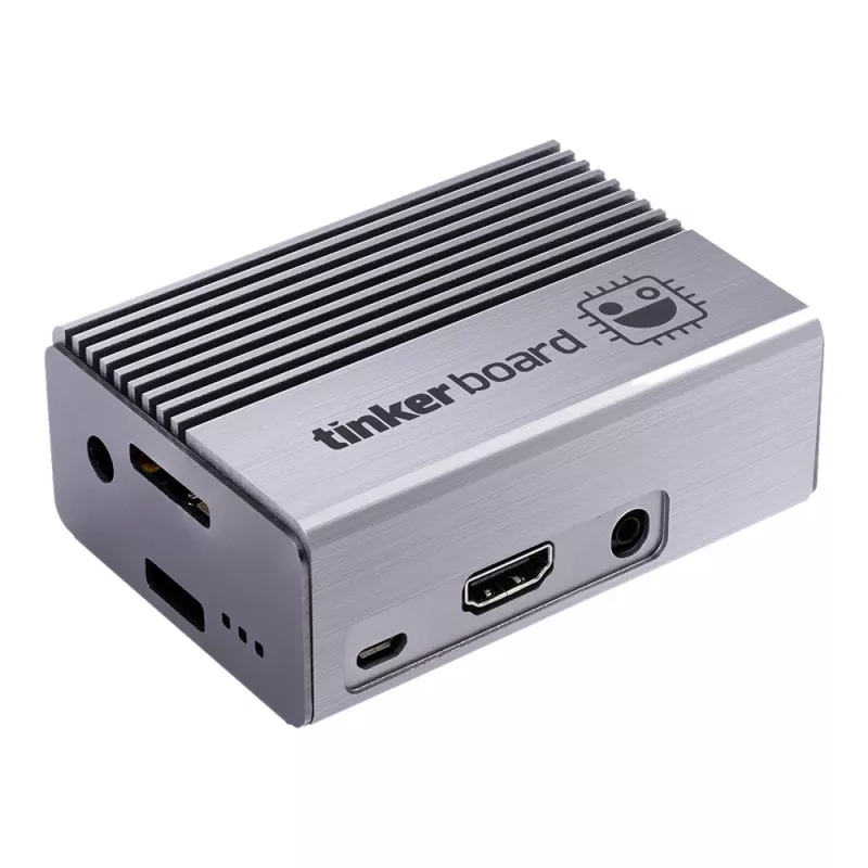 Computergehäuse ASUS Tinker Fanless – Aluminium, Silber, passiv gekühltes Gehäuse
