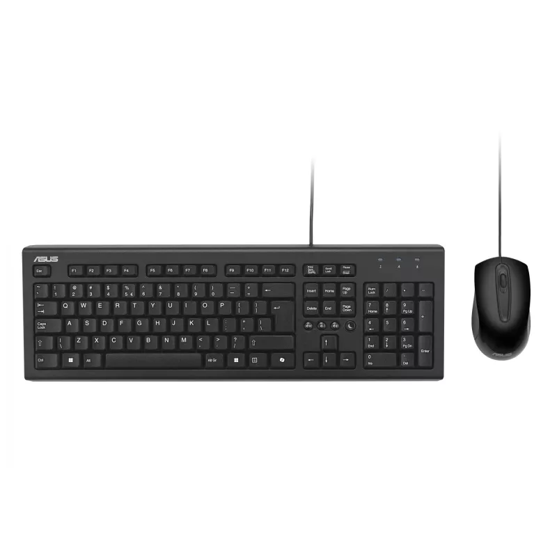 ASUS U2000 +MAUS/SW/UI Tastatur Maus inbegriffen Universal USB Schwarz