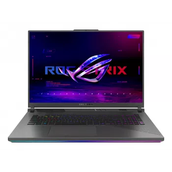 ASUS ROG Strix G18 G814PP-S8014W AMD Ryzen™ 9 8940HX Laptop 45,7 cm (18 Zoll) WUXGA 32 GB DDR5-SDRAM 1 TB SSD NVIDIA GeForce RTX 5070 Wi-Fi 6E (802.11ax) Windows 11 Home Deutsch Schwarz, Grau