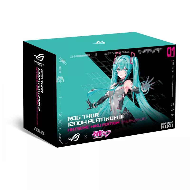 ASUS ROG -THOR-1200P3-MIKU Netzteil 1200 W 20+4 pin ATX ATX Mehrfarbig