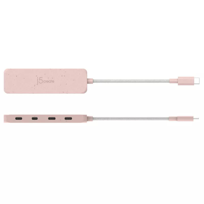 j5create Umweltfreundlicher USB-C auf 4-Port Typ-C Gen 2 Hub