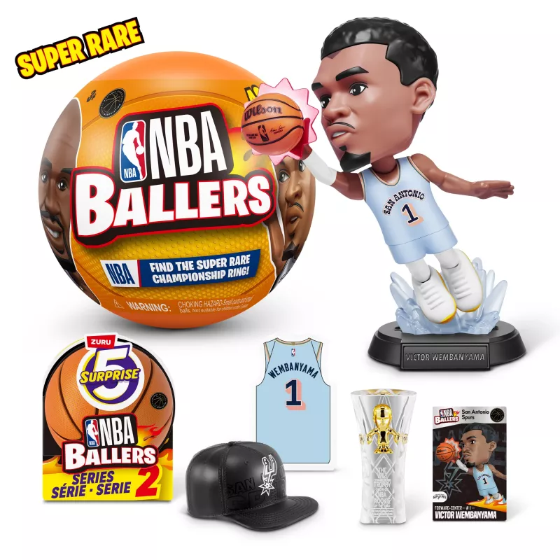 5 Surprise NBA Ballers Serie 2, 3 Jahre, Mehrfarbig