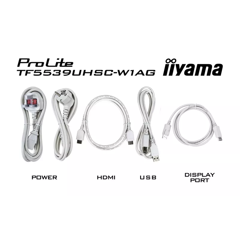 Monitor iiyama ProLite TF3239MSC-W1AG 31,5 Zoll (80 cm) Full HD 1920x1080 LED Touchscreen AMVA3 Weiß