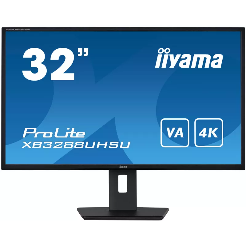 iiyama ProLite XB3288UHSU-B5 Computermonitor 80 cm (31,5 Zoll) 3840 x 2160 Pixel 4K Ultra HD LCD Schwarz