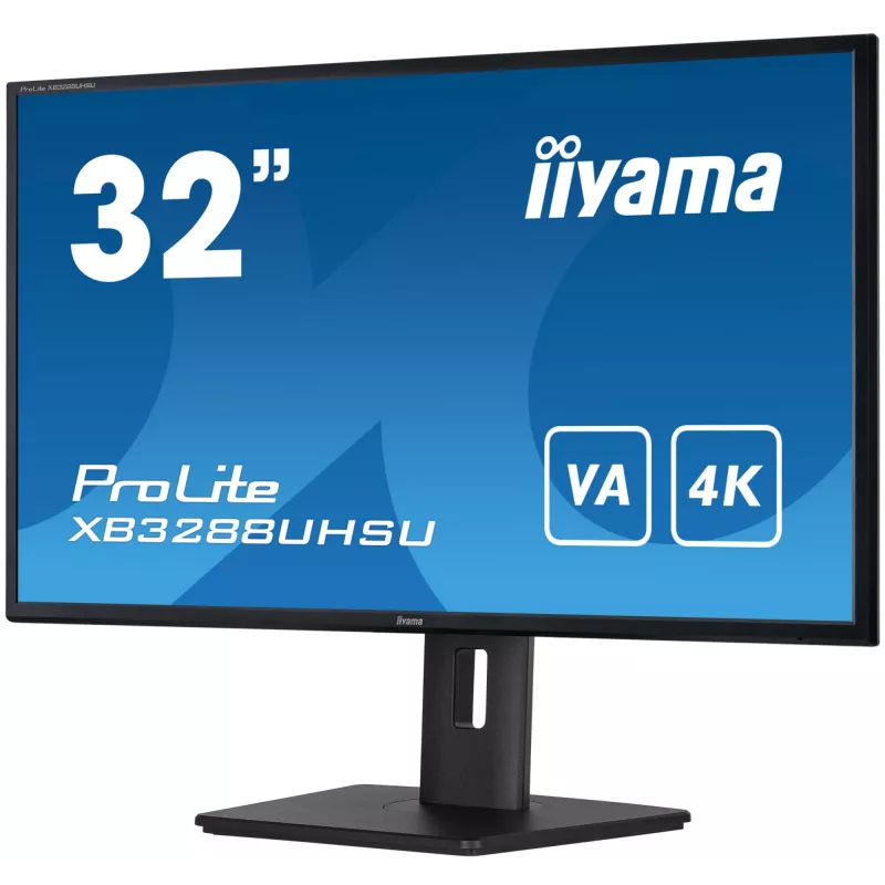 iiyama ProLite XB3288UHSU-B5 Computermonitor 80 cm (31,5 Zoll) 3840 x 2160 Pixel 4K Ultra HD LCD Schwarz