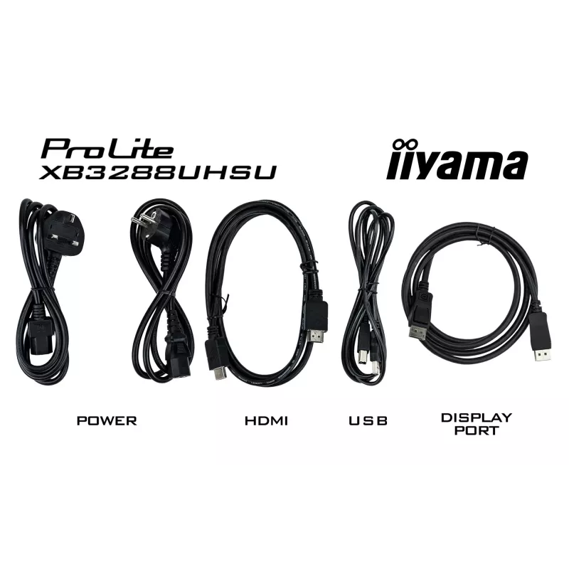 iiyama ProLite XB3288UHSU-B5 Computermonitor 80 cm (31,5 Zoll) 3840 x 2160 Pixel 4K Ultra HD LCD Schwarz
