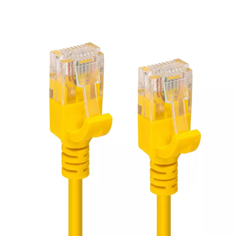 Microconnect V-UTP6A02Y-schlank Netzwerkkabel Gelb 2 m Cat6a U/UTP (UTP)