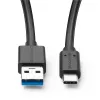 Microconnect USB3.2CA1.5 USB-Kabel USB 3.2 Gen 1 (3.1 Gen 1) 1,5 m USB A USB C Schwarz