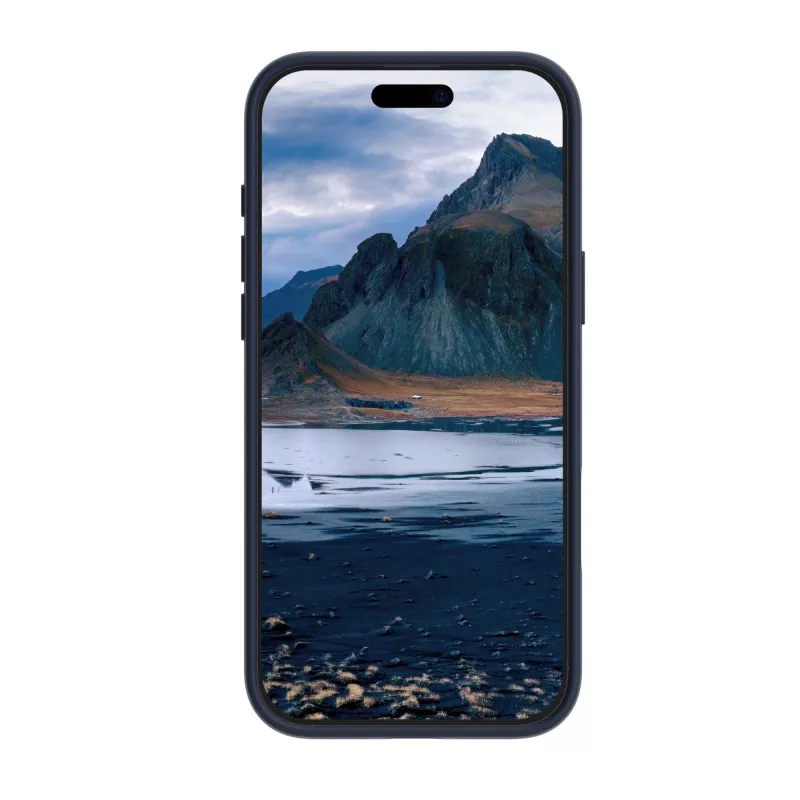 dbramante1928 Iceland Ultra D3O MagSafe Rückseitenabdeckung mit Kickstand, iPhone 16 Pro Max, Blau