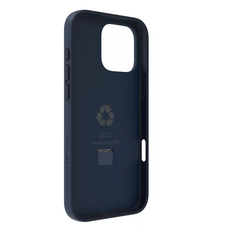 dbramante1928 Iceland Ultra D3O MagSafe Rückseitenabdeckung mit Kickstand, iPhone 16 Pro Max, Blau