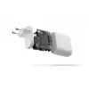 Wandladegerät d bramante re-charge Pro — 2× USB-C 25W, 110–240V, Weiß