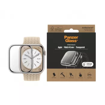 PanzerGlass Full-Body-Displayschutzfolie für Apple Watch Series 9/8/7 45 mm, Transparent (3659)
