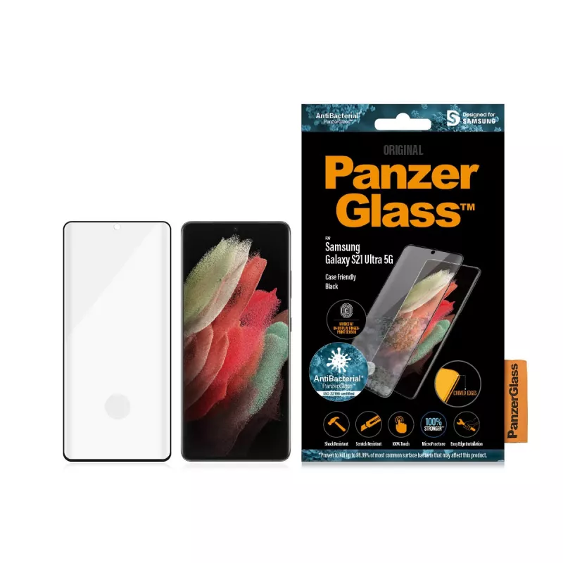 Bildschirmschutzglas PanzerGlass Samsung Galaxy S21 Ultra 5G