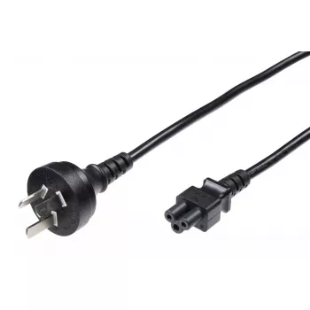 Microconnect PE150818 Stromkabel Schwarz 1,8 m Netzstecker Typ I C5-Kupplung