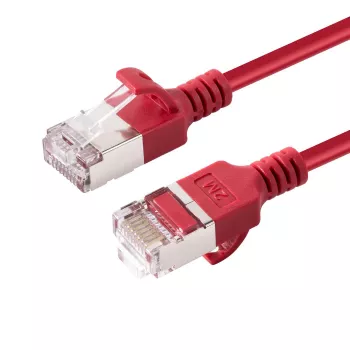 Microconnect V-FTP6A005R-schlank Netzwerkkabel Rot 0,5 m Cat6a U/FTP (STP)