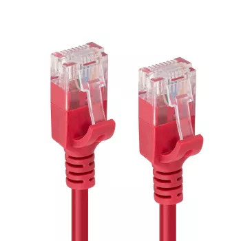 Microconnect V-UTP6A0015R-schlank Netzwerkkabel Rot 0,15 m Cat6a U/UTP (UTP)