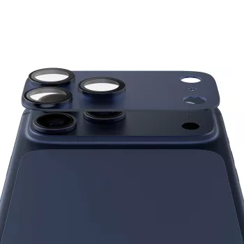 Kamera-Schutzglas PanzerGlass Fender Deep Blue für iPhone 17 Pro Max, Silikon, kratz- und stoßfest