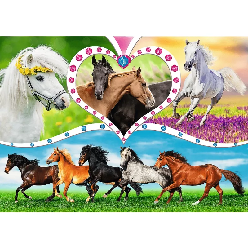 Trefl Puzzle 200 Teile, Schöne Pferde (13248)