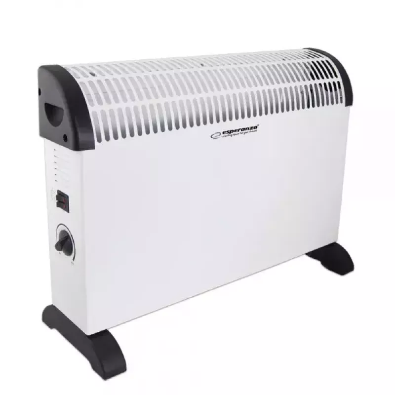 Elektrischer Konvektor-Heizlüfter ESPERANZA EHH008 — 2000 W, 3 Leistungsstufen, einstellbarer Thermostat, weiß