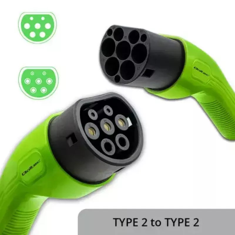 Ladekabel für Elektrofahrzeuge Qoltec 52474 Typ 2 22 kW 5 m