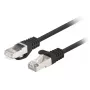 Lanberg PCF6-20CC-0025-BK Cat.6 FTP Patchkabel, 0,25 m, Schwarz, 10er-Pack