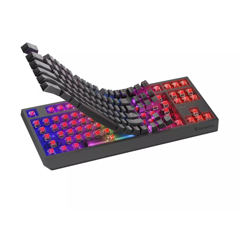 GENESIS Thor 230 TKL Tastatur Gaming USB + RF Wireless + Bluetooth QWERTZ Schwarz