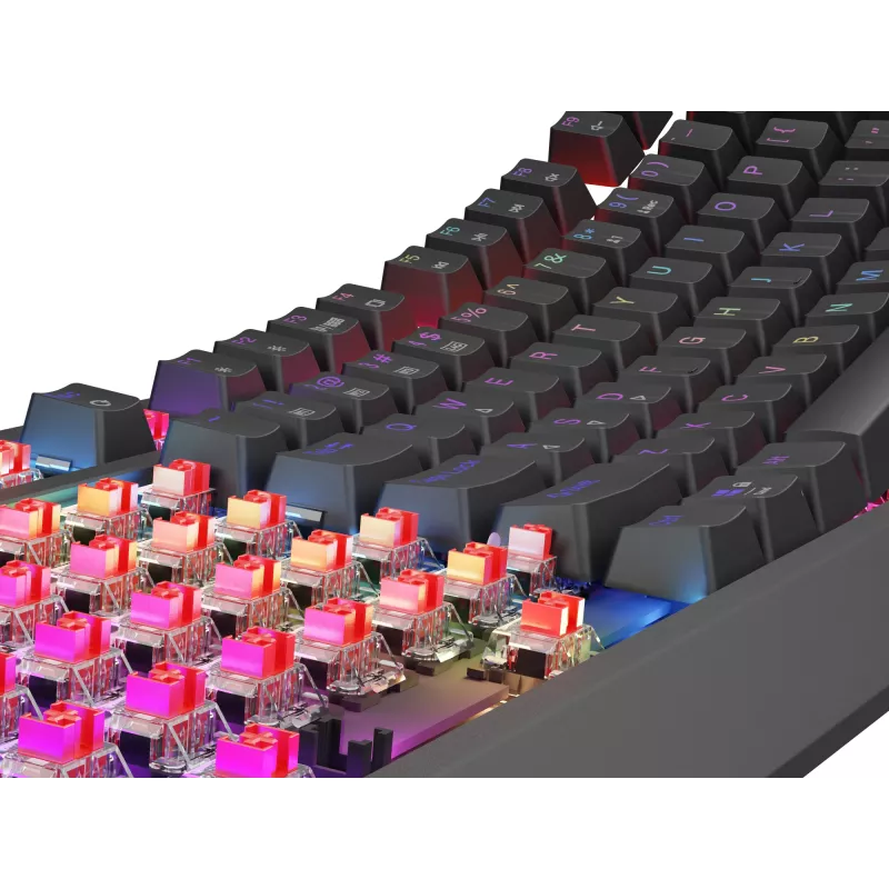 GENESIS Thor 230 TKL Tastatur Gaming USB + RF Wireless + Bluetooth QWERTZ Schwarz
