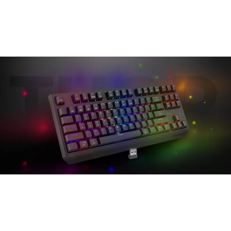 GENESIS Thor 230 TKL Tastatur Gaming USB + RF Wireless + Bluetooth QWERTZ Schwarz