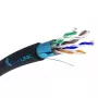 Netzwerkkabel Extralink Twisted Pair CAT5E FTP Outdoor mit Gel 100 m Schwarz