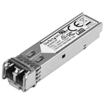 StarTech.com Gigabit Fiber 1000Base-SX SFP Transceiver-Modul – HP 3CSFP91 kompatibel – MM LC – 550 m ~ HPE 3CSFP91 kompatibles SFP-Modul – 1000BASE-SX – 1GbE Multimode Glasfaser-Transceiver – 1GE Gigabit Ethernet SFP – LC 550 m – 850 nm – DDM HPE 3812, 3824, 3848
