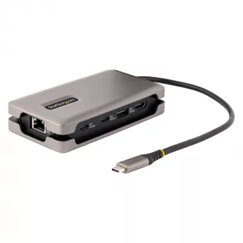 StarTech.com USB-C Multiport-Adapter, 4K 60Hz HDMI 2.0b, HDR, USB 3.2 Gen 2 10Gbps Hub (2xUSB-C, 1xUSB-A), 100W PD Pass-Through, Mini Travel Dock, 12 Zoll/30cm Kabel, Laptop Dockingstation