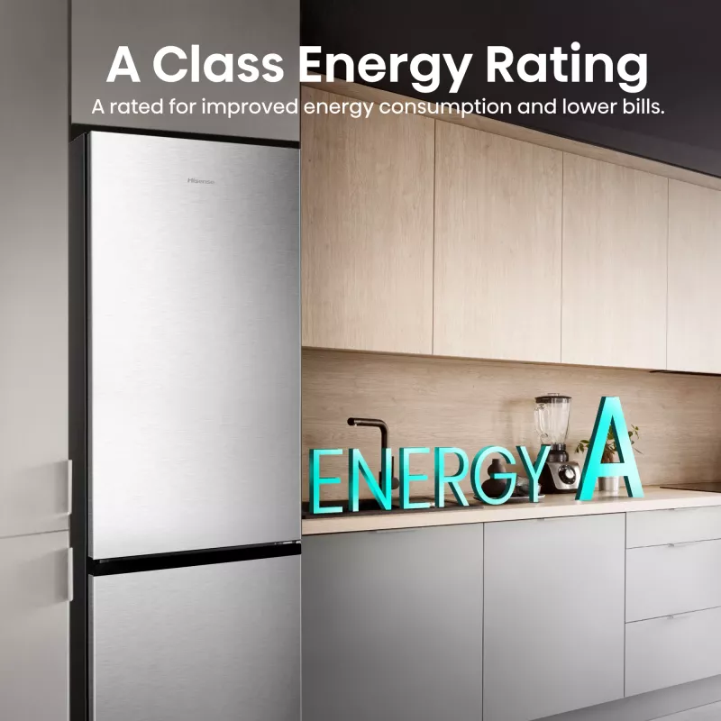 Hisense RB440N4ACA Freistehend 336 L Edelstahl