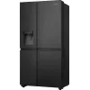 Hisense RS818N4TFC Side-by-Side-Kühlschrank Freistehend 632 L Schwarz, Edelstahl