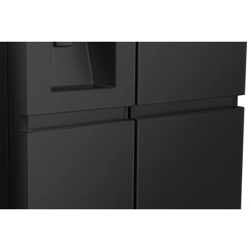 Hisense RS818N4TFC Side-by-Side-Kühlschrank Freistehend 632 L Schwarz, Edelstahl